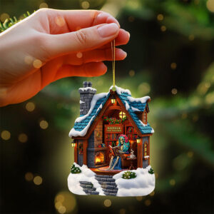 Alternative view of Book Lover Skull Ornament - Personalized Gifts For Book Lovers 03tota110825