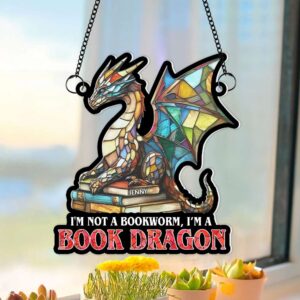 Book Lovers Suncatcher Ornament - Personalized Gifts For Book Lovers 032XQMH060125