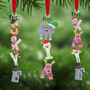 Book Teacher Alphabet Name Acrylic Ornament, Personalized Gifts For Christmas 03nata061125