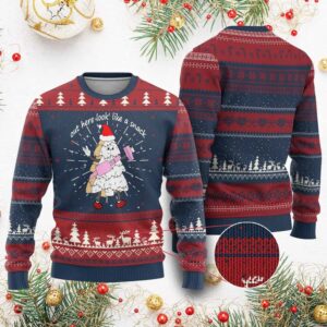 Boujee Tree Cake Out Here Lookin Like A Snack Ugly Christmas Sweater - Grishko.com