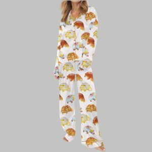 Alternative view of Bread Manatee Silky Satin Pajama Set