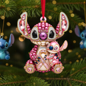 Breast Cancer Mom Ornament - Personalized Gifts For Mom 05nata060925