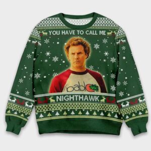 Brennan Huff You Have To Call Me Nighthawk Step Brothers Christmas Ugly Sweater