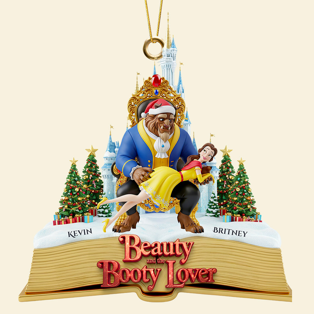 B**ty Lover Christmas Ornament, Personalized Gifts For Couple 04NADT220925 - Image 3
