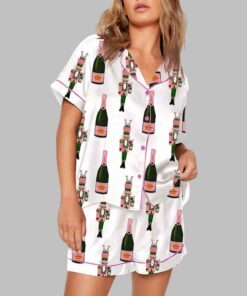 Alternative view of Bucket Nutcracker Champagne Short Sleeve Pajama Set