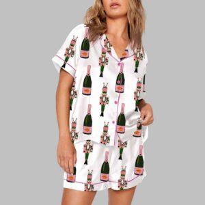 Alternative view of Bucket Nutcracker Champagne Short Sleeve Pajama Set