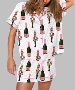 Bucket Nutcracker Champagne Short Sleeve Pajama Set