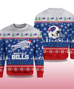 Alternative view of Buffalo Bills 2025-2026 Rivalries Cold Front Ugly Christmas Sweater