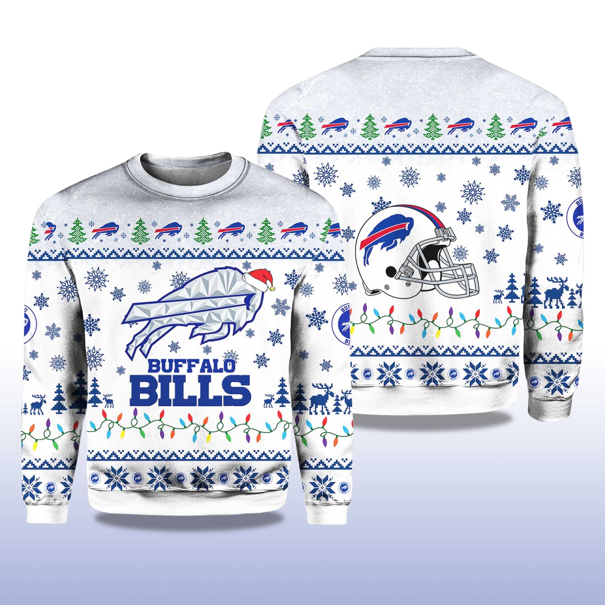 Alternative view of Buffalo Bills Rivalries Cold Front 2025 Ugly sweater