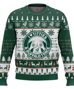 Buffalo Trace Titties Funny Ugly Christmas Sweater
