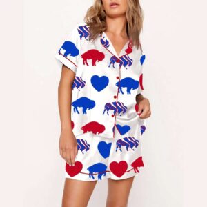 Alternative view of Buffalo Zubaz Football Pajama Set