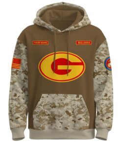 Alternative view of Bulldogs USMC 250th Birthday Hoodie 2025