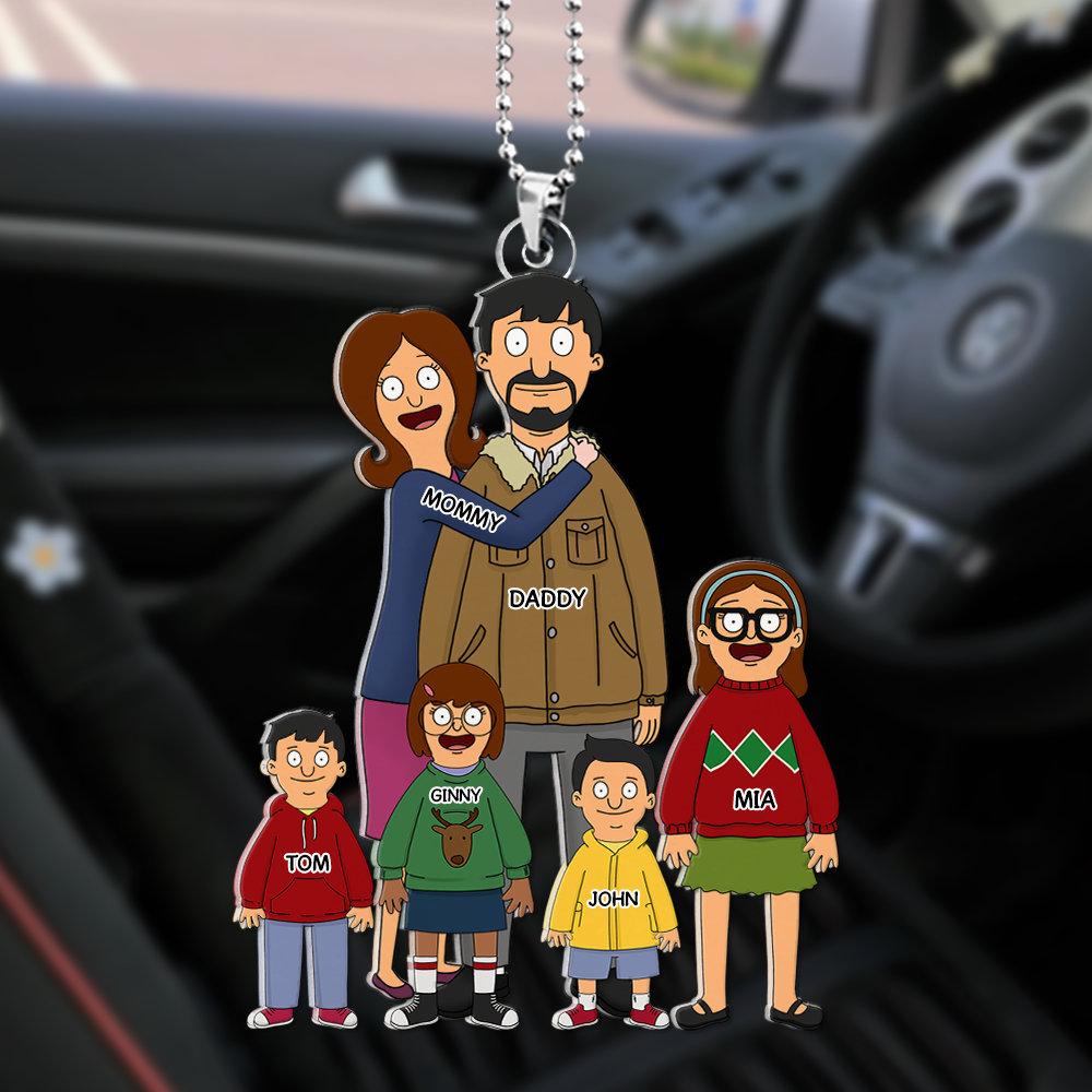 Burger Family Car Ornament - Personalized Gifts For Family 04qhhu241224hg