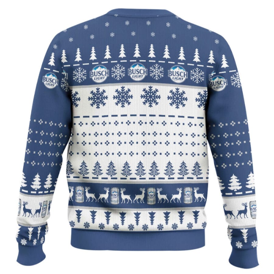 Alternative view of Busch Light Merry Christmas And Hoppy New Beer Ugly Christmas Sweater
