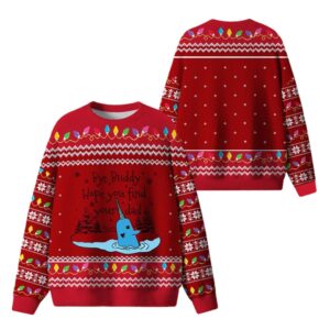 Alternative view of Bye Buddy Hope You Find Your Dad Ugly Christmas Sweater - Grishko.com