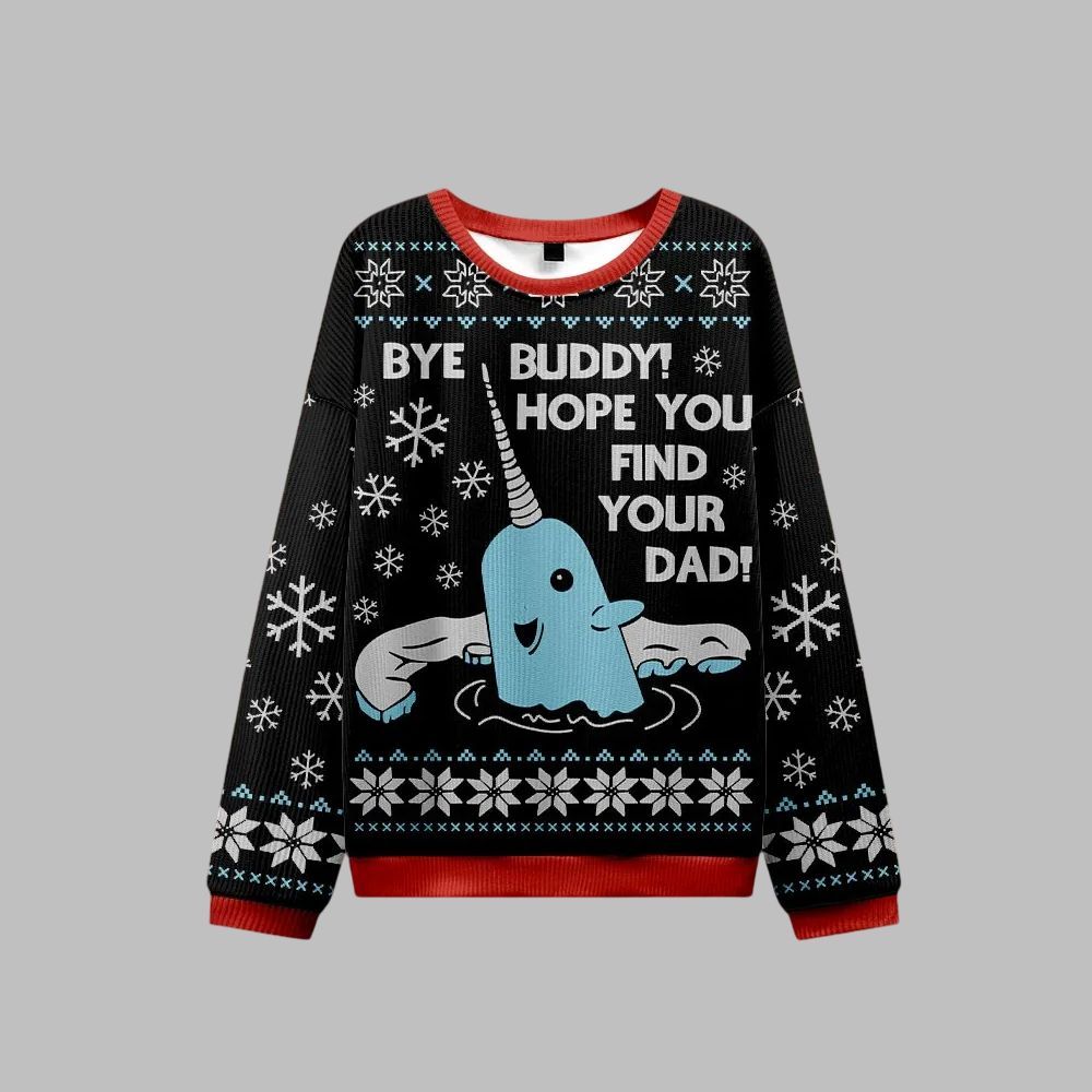 Alternative view of Bye Buddy Hope You Find Your Dad Ugly Sweater 2025 Christmas - Grishko.com