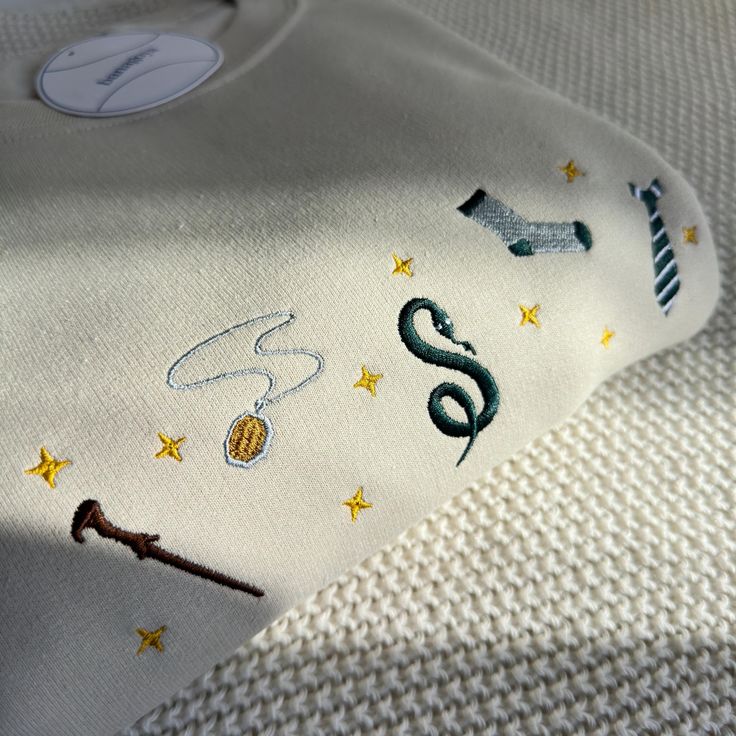 Fantasy Embroidered Sweatshirt, Wizard Sweatshirt, Bookish Hoodie - Image 2