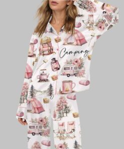 Camping Silky Satin Pajama Set