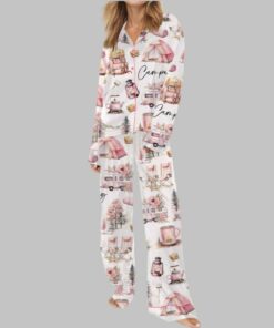 Alternative view of Camping Silky Satin Pajama Set