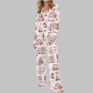 Alternative view of Camping Silky Satin Pajama Set