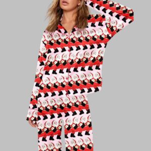 Can Can Santa Pajama Set