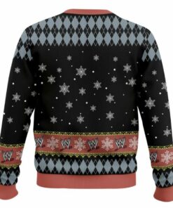 Alternative view of Can You Smell What The Rock Is Cooking WWE Ugly Christmas Sweater