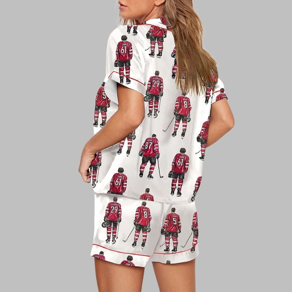 Alternative view of Canada Hockey Champion Print Pajama Set