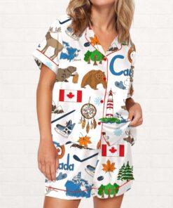 Canada Silky Satin Pajama Set