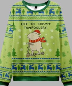 Capybara Is Ready To Do Something Bad Christmas Ugly Sweater