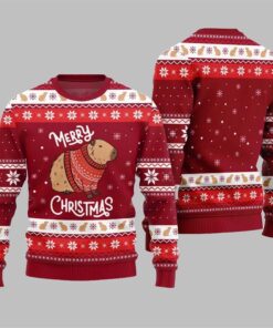 Alternative view of Capybara Merry Christmas Ugly Sweater 2025 Christmas 