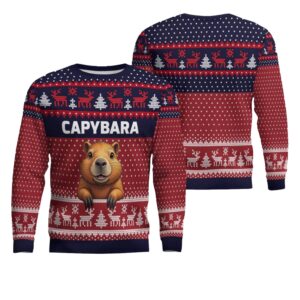 Capybara Ugly Christmas Sweater - Grishko.com
