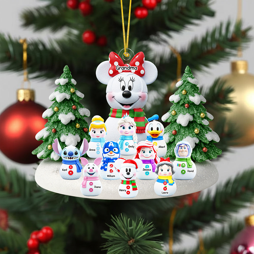 Cartoon Characters Christmas Ornament - Personalized Gifts For Grandma 05naqn040925 - Image 3