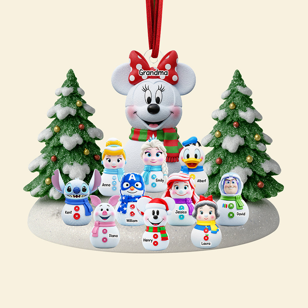 Cartoon Characters Christmas Ornament - Personalized Gifts For Grandma 05naqn040925 - Image 4