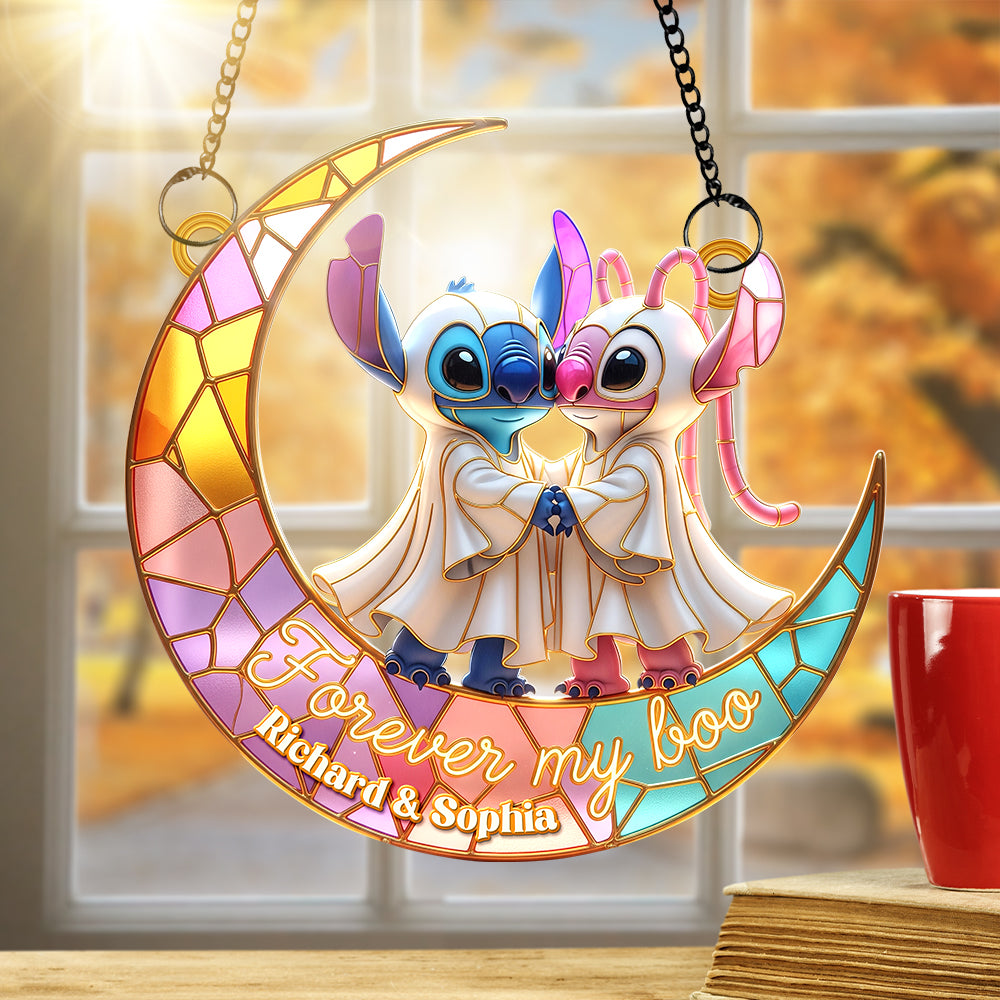 Cartoon Couple Suncatcher Ornament - Personalized Gifts For Couple 03naqn070825 - Image 4