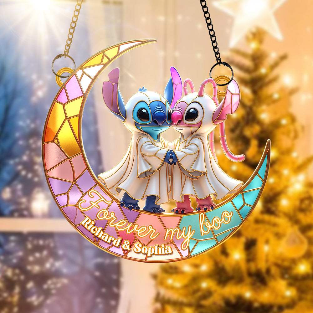 Cartoon Couple Suncatcher Ornament - Personalized Gifts For Couple 03naqn070825 - Image 3