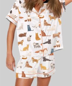 Alternative view of Cat Breeds Short Sleeve Pajama Set