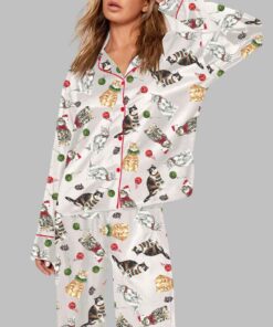 Cat Christmas Pajama Set