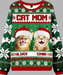 Cat Mom Ugly Christmas Sweater