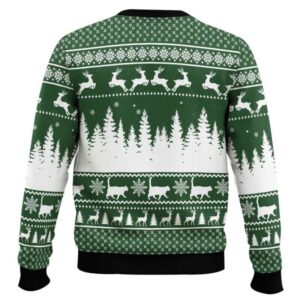 Alternative view of Cat Pew Pew Ugly Christmas Sweater
