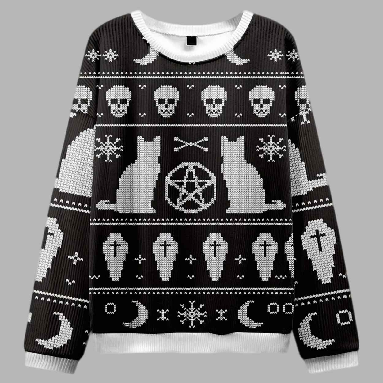 Cat Ugly Christmas Sweater - gullprint.com