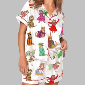 Catwalk Around The World Cat Lover Pajama Set