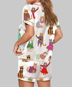 Alternative view of Catwalk Around The World Cat Lover Pajama Set