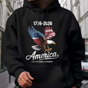 Alternative view of Celebrate 250 Years of America USA Anniversary 1776-2026 Dark Shirt HO82 894490
