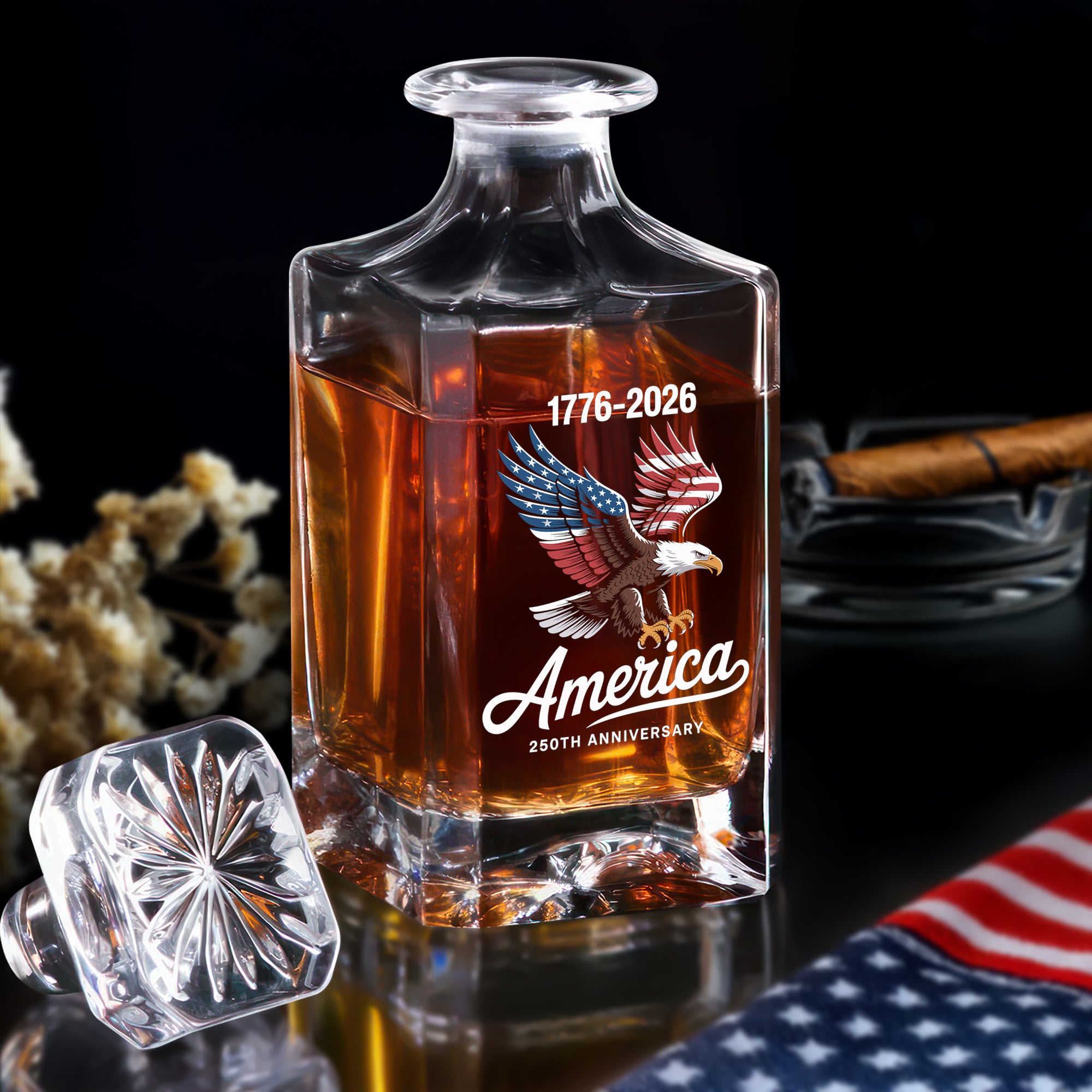 Alternative view of Celebrate 250 Years of America USA Anniversary 1776-2026 Decanter HO82 894518