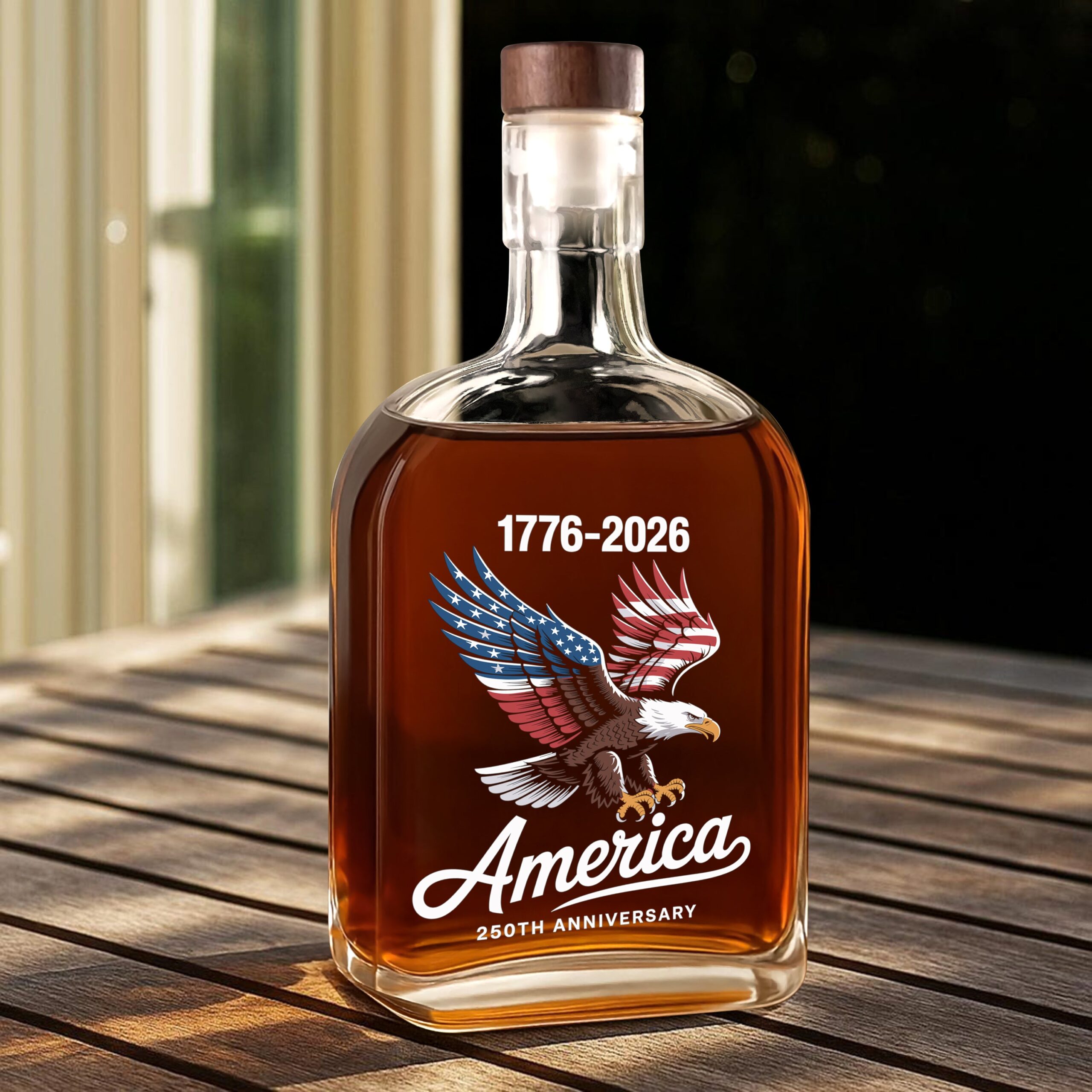 Celebrate 250 Years of America USA Anniversary 1776-2026 Whiskey Bottle HO82 894520 - Image 4