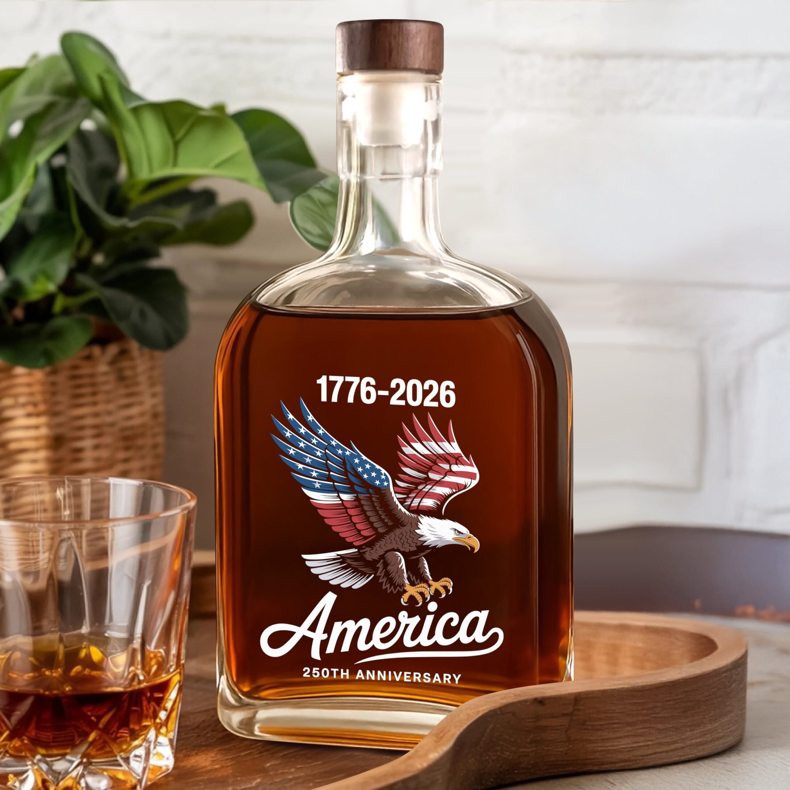 Celebrate 250 Years of America USA Anniversary 1776-2026 Whiskey Bottle HO82 894520 - Image 5