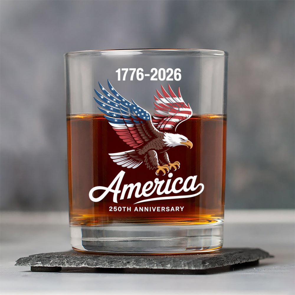 Celebrate 250 Years of America USA Anniversary 1776-2026 Whiskey Glass HO82 894486 - Image 8