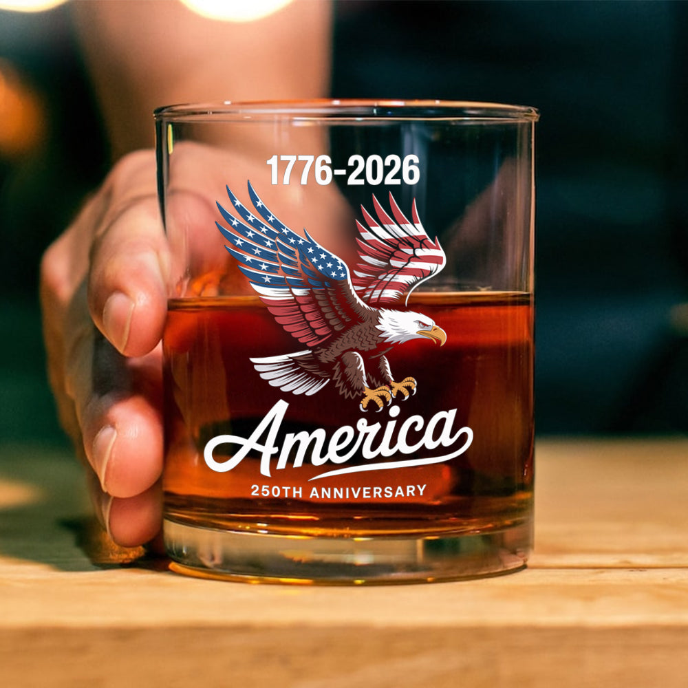 Celebrate 250 Years of America USA Anniversary 1776-2026 Whiskey Glass HO82 894486 - Image 5