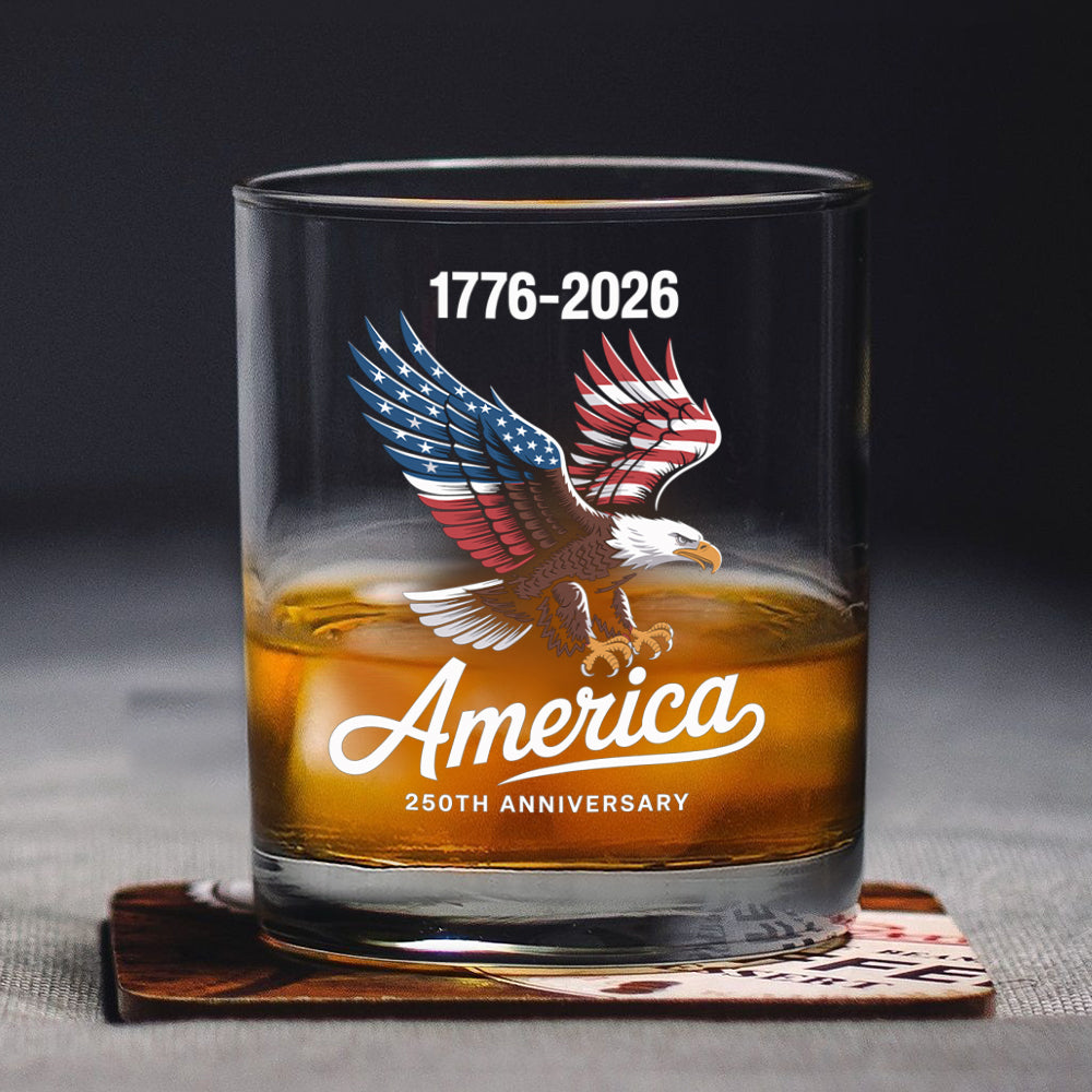 Celebrate 250 Years of America USA Anniversary 1776-2026 Whiskey Glass HO82 894486 - Image 6