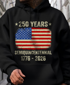 Alternative view of Celebrate 250th Anniversary United States Semiquincentennial Dark Shirt